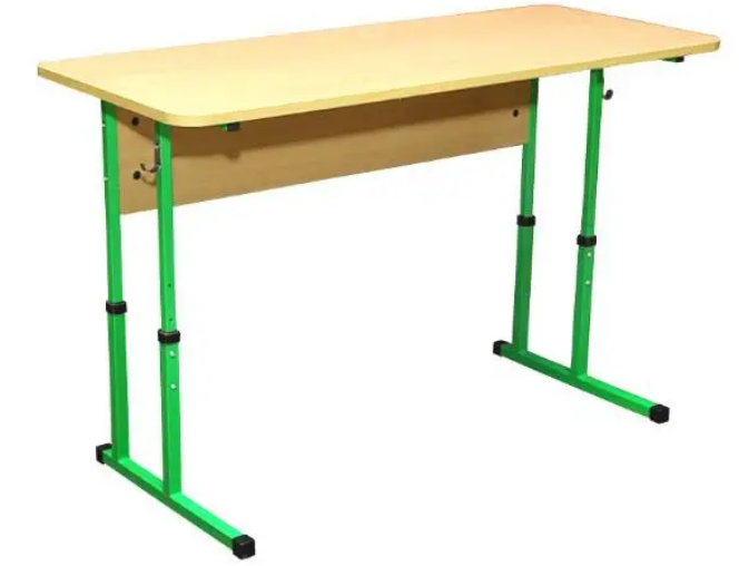 Стіл учнівський двомісний регульований по висоті №4-6 без полиці ( БІГУН. арт.11188)